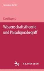 Wissenschaftstheorie und Paradigma-Begriff Sammlung Metzler, 202