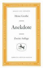 Anekdote Sammlung Metzler, 101
