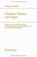 Believing, Knowing and Saying. Studies on Knowledge and Critique of Knowledge in 'The Magic Mountaina, a ~The Sleepwalkersa and the a ~The M