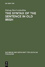 The Syntax of the Sentence in Old Irish