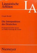 Die Interpunktion Des Deutschen