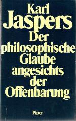 philosophische Glaube angesichts der Offenbarung