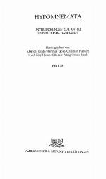 Die Niederlage Homers Im Dichterwettstreit Mit Hesiod (Hypomnemata) (German Edition)