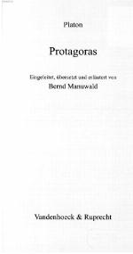 Platon Protagoras