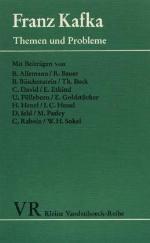 Franz Kafka. Themen und Probleme