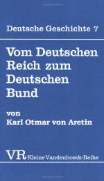 Vom Deutschen Reich Zum Deutschen Bund