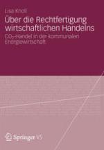 Über die Rechtfertigung wirtschaftlichen Handelns CO&lt;Subscript&gt;2&lt;/Subscript&gt;-Handel in der kommunalen Energiewirtschaft