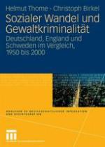Sozialer Wandel und Gewaltkriminalität : Deutschland, England und Schweden im Vergleich, 1950 bis 2000