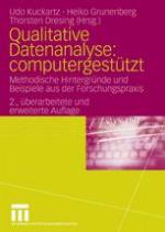 Qualitative Datenanalyse: computergestützt : methodische Hintergründe und Beispiele aus der Forschungspraxis