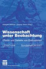 Wissenschaft unter Beobachtung : Effekte und Defekte von Evaluationen
