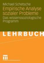 Empirische Analyse sozialer Probleme : das wissenssoziologische Programm