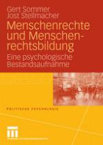 Menschenrechte und Menschenrechtsbildung : Eine psychologische Bestandsaufnahme