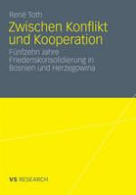 Zwischen Konflikt und Kooperation Fünfzehn Jahre Friedenskonsolidierung in Bosnien und Herzegowina
