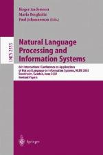 Natural Language Processing And Information Systems