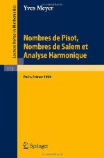 Nombres De Pisot, Nombres De Salem Et Analyse Harmonique