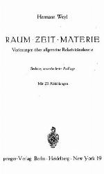 Raum, Zeit, Materie