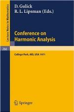 Conference On Harmonic Analysis, College Park, Maryland, 1971