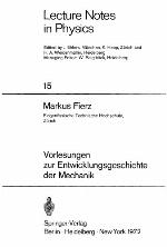 Vorlesungen Zur Entwicklungsgeschichte Der Mechanik