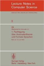 1. Fachtagung über Automatentheorie und Formale Sprachen