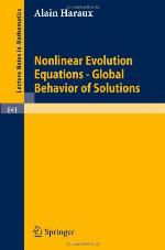 Nonlinear Evolution Equations - Global Behavior of Solutions