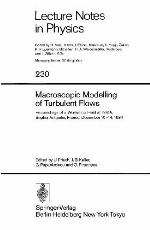 Macroscopic Modelling of Turbulent Flows