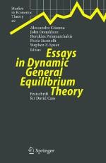 Essays In Dynamic General Equilibrium Theory