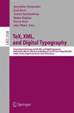 Te X, Xml, And Digital Typography