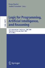 Logic For Programming, Artificial Intelligence, And Reasoning