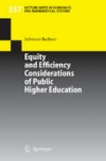 Equity and Efficiency Considerations of Public Higher Education