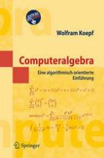Computeralgebra eine algorithmisch orientierte Einführung