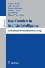New frontiers in artificial intelligence joint JSAI 2005 workshop post-proceedings