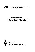 Inorganic and Analytical Chemistry