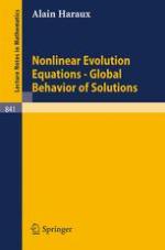 Nonlinear Evolution Equations - Global Behavior of Solutions.