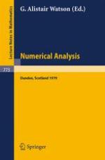 Numerical Analysis : Proceedings of the 8th Biennial Conference Held at Dundee, Scotland, June 26-29, 1979