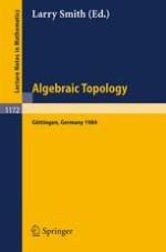 Algebraic Topology Göttingen 1984 : Proceedings of a Conference held in Göttingen, Nov. 9-15, 1984