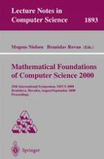 Mathematical foundations of computer science 2000 25th international symposium ; proceedings
