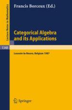 Categorical Algebra and Its Applications.