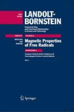 Magnetic properties of free radicals. Subvolume A, Inorganic radicals, metal complexes and nonconjugated carbon centered radicals