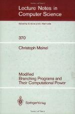 Modified Branching Programs and Their Computational Power