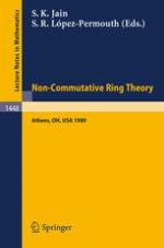 Non-Commutative Ring Theory