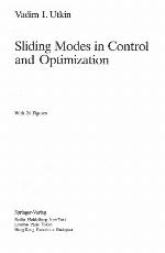 Sliding Modes In Control And Optimization