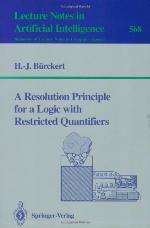A Resolution Principle for a Logic with Restricted Quantifiers