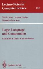 Logic, Language and Computation