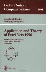 Application and Theory of Petri Nets 1996