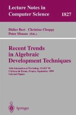 Recent Trends in Algebraic Development Techniques