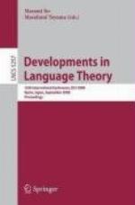 Developments In Language Theory