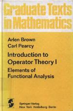 Introduction to operator theory. 1, Elements of functional analysis