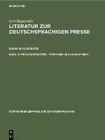 Personenregister ( Verfasser Und Biographien )