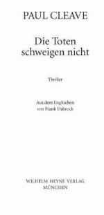 Die Toten schweigen nicht