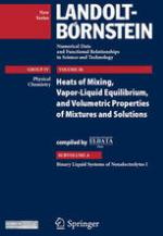 Binary Liquid Systems of Nonelectrolytes I